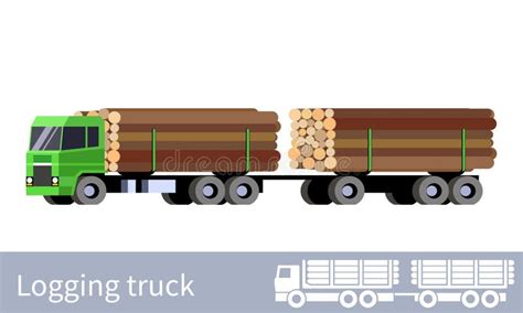 Logs Truck Stock Illustrations 550 Logs Truck Stock Illustrations