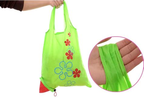 Hot Tote Cute Eco Storage Handbag Strawberry Foldable Environmental Shopping Bags Reusable