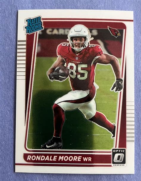 Rondale Moore Donruss Optic Nfl Rated Rookie Card Cardinals