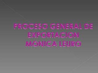 Proceso General Exportacion Ppt