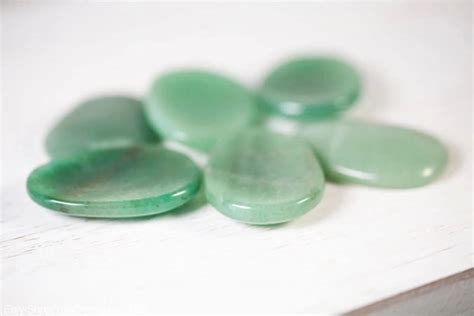 Buy Best Green Aventurine Worry Stone • The Green Crystal