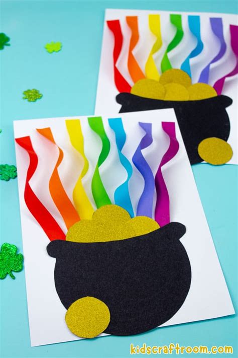 Rainbow Pot Of Gold Craft Free Template Kids Craft Room