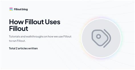 How Fillout Uses Fillout