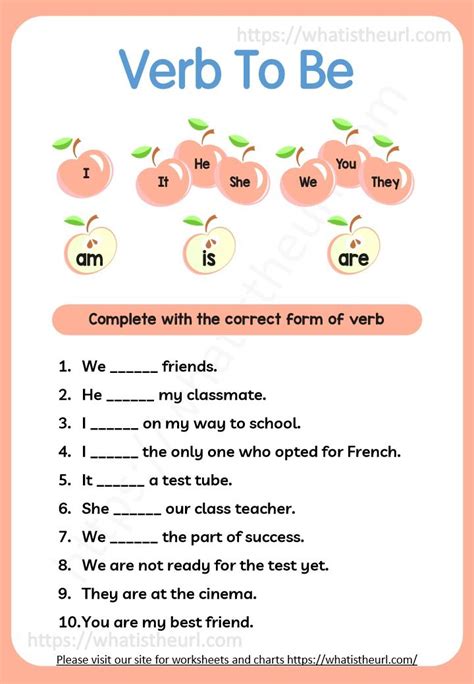 Using The Verb To Be Worksheets Worksheet Verb Liveworksheet