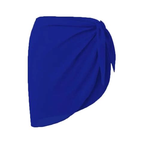 Women Wrap Short Beach Cover Ups Skirts Sexy Swimsuit Bikini Chiffon Pareo Sarong Thin