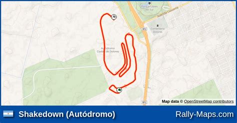 Shakedown Aut Dromo Stage Map Rally De Dolores Rally Maps