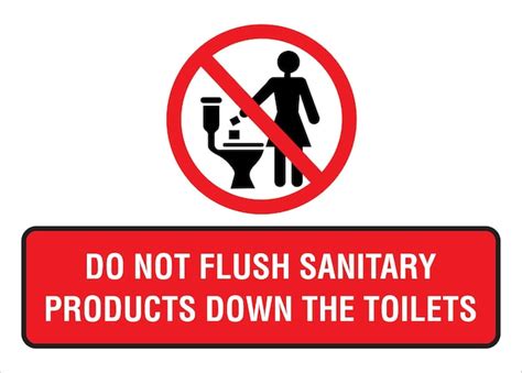 Premium Vector | DO NOT FLUSH SIGN