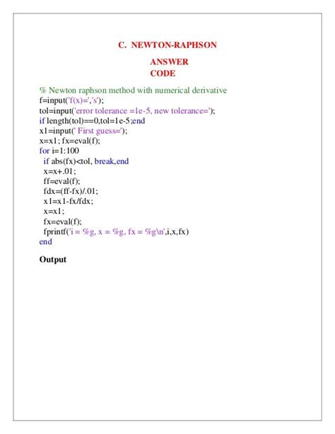 Fortran Program For Secant Method Numerical Jujaper