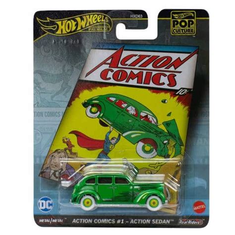 Hot Wheels Premium Pop Culture Action Comics Action Sedan Piemonti Giocattoli