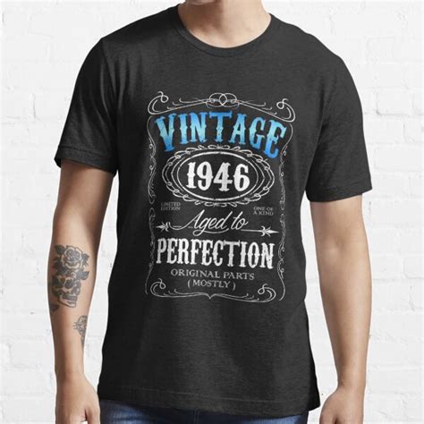 70th Birthday T For Men Vintage 1946 Aged To Perfection 70 Birthday T Shirt For Sale By