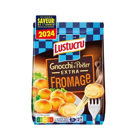 Pâtes Fraîches Gnocchi À Poêler Extra Fromage LUSTUCRU le paquet de