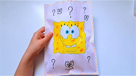 💸paperdiy💸 Random Spongebob🥰 Tutorial Spongebob Paper Play Youtube