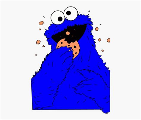 Cookie Monster Clipart Tumblr Transparent Cartoon Eating - Cartoon ...