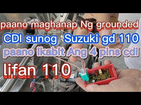 Suzuki Gd 110 Grounded Paano Magkabit Ng 4pins CDI YouTube