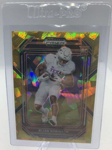 Panini Prizm Draft Picks Bijan Robinson Prizms Gold Ice Ebay