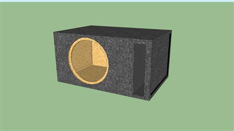 Ported 15 Inch Subwoofer Box 3d Warehouse