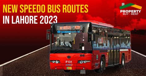 New Speedo Bus Routes In Lahore 2023 Speedo Bus Lahore Property Buy