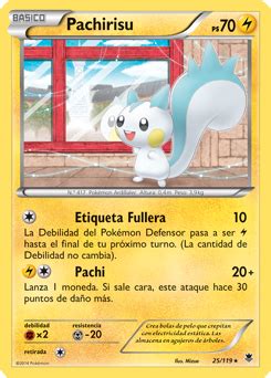 Pachirisu XY Fuerzas Fantasmales Base De Datos De Cartas De JCC