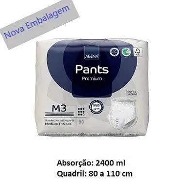 MIWA BEAUTY Fralda Absorvente Roupa Íntima Abri Flex Premium M3 Abena