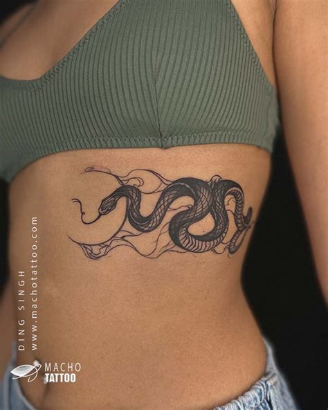 Snake Tattoo At Macho Tattoos Hyderabad Snake Tattoo Design Snake