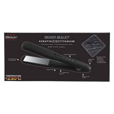 Silver Bullet Keratin 230 Titanium Hair Straightener 25mm Beautopia