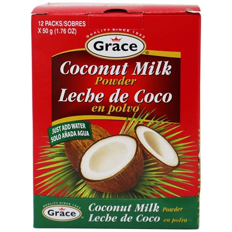 Grace Coconut Milk Powder Envelope 1 76 Ounce Pack Of 12