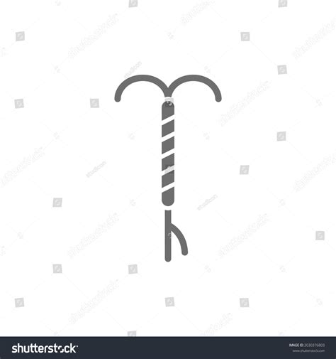 Intrauterine Device Contraceptive Hormonal Spiral Iud Stock Vector