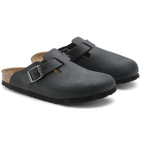 Boston Oiled Leather Black Birkenstock