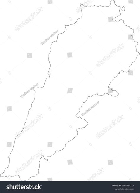 Vector Illustration Lebanon Map Stock Vector (Royalty Free) 2192964215 ...