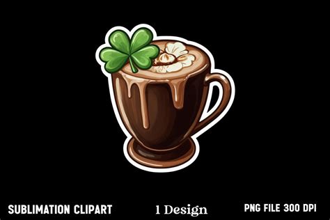 Chocolate Coffee Cup Sticker Clipart Png Graphic By Vertex · Creative