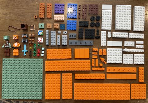 My Son’s Lego Minecraft Fox House Set : r/knolling