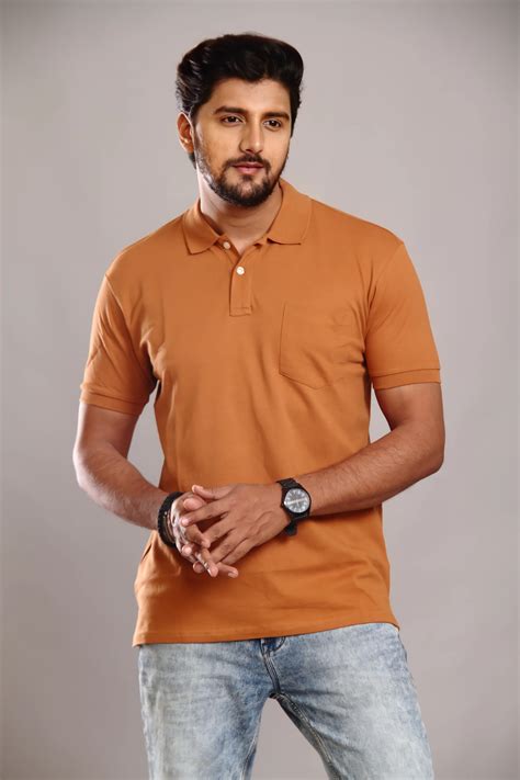 Soft Pink Cotton Pocket Polo Haveon