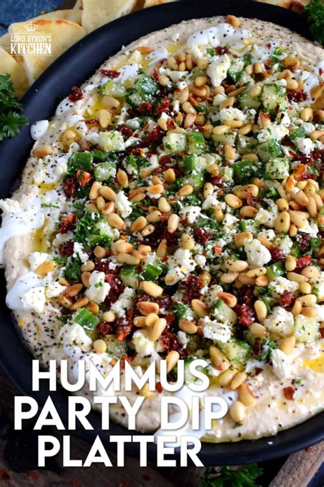 Hummus Party Dip Platter Lord Byron S Kitchen