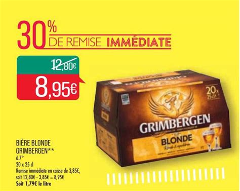 Promo Bière Blonde Grimbergen chez Match iCatalogue fr