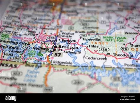 Branson missouri map hi-res stock photography and images - Alamy