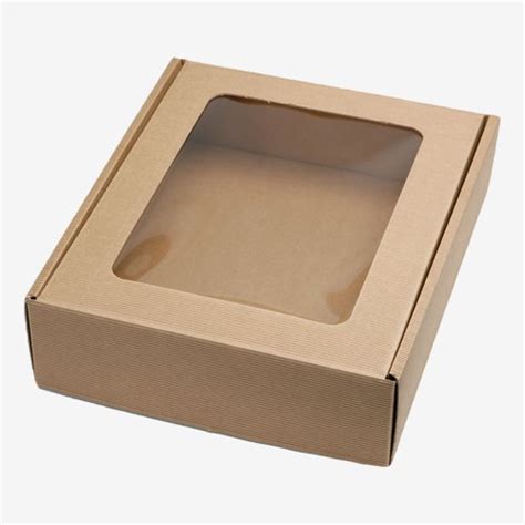 Kraft Paper Window Boxes Custom Product Packaging