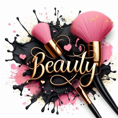 Logotipo De Maquillaje Foto Premium