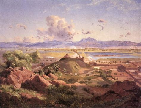 Valle de México desde el cerro de Atzacoalco 1873 Jose Maria Velasco