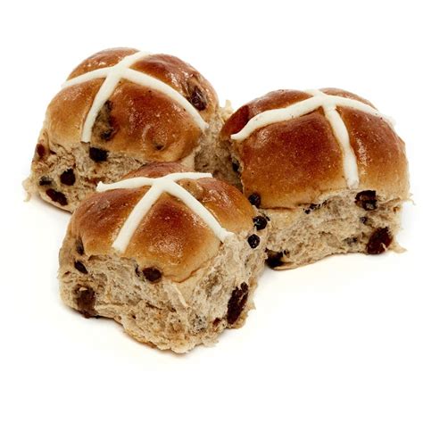 Woolworths Mini Traditional Fruit Hot Cross Buns 9pk Woolworths