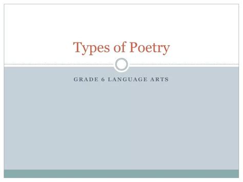 Ppt Types Of Poetry Powerpoint Presentation Free Download Id 4610872