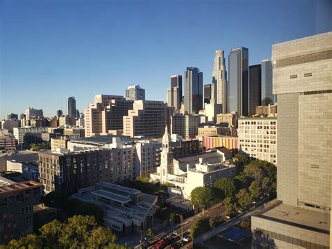 View of Downtown Los Angeles from my hotel : r/CityPorn