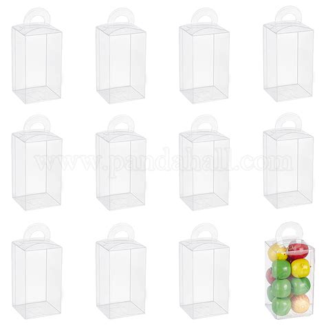 Wholesale NBEADS 30 Pcs Hanging Transparent Gift Boxes Pandahall