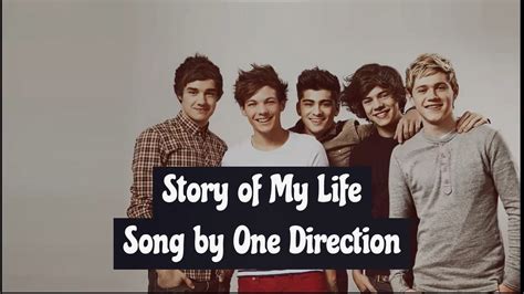 One Direction Story Of My Life Lyrics Youtube