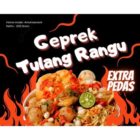 Jual Baso Geprek Tulang Rangu Baso Aci Geprek Original Produk