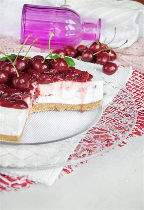 Ricetta Cheesecake Senza Cottura Alle Ciliegie Zucchero E Dolci Magie