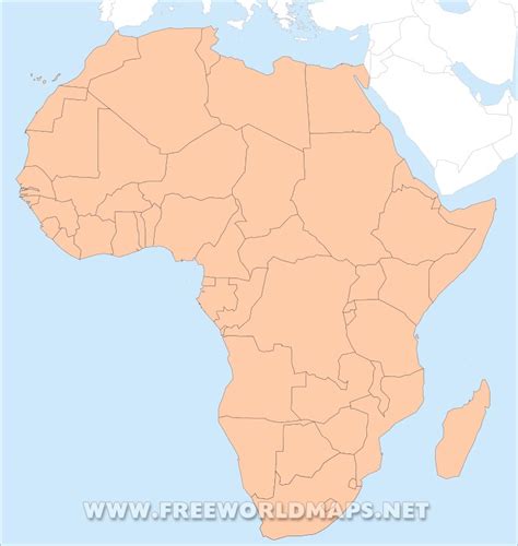 Blank Political Map Of Africa 2022