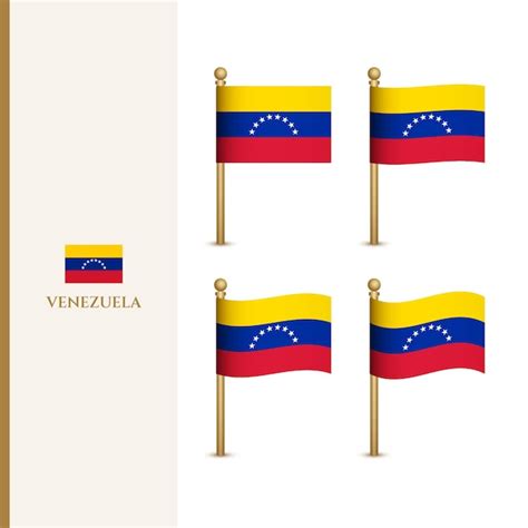 Premium Vector Waving Venezuela Flags D Vector Illustration Flag Of