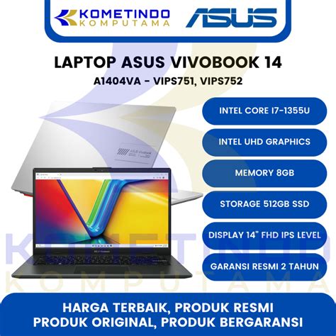 Jual Laptop Asus Vivobook A Va Intel Core I U Intel Uhd