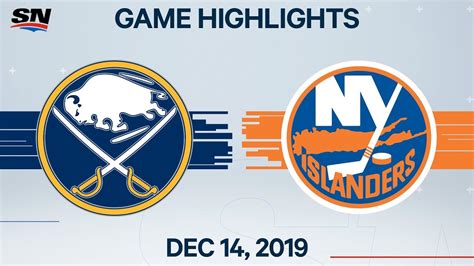 NHL Highlights Sabres Vs Islanders Dec 14 2019 YouTube