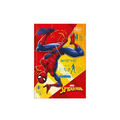 Caderno Brochur O Capa Dura Folhas Top Spider Man Tilibra Shopel